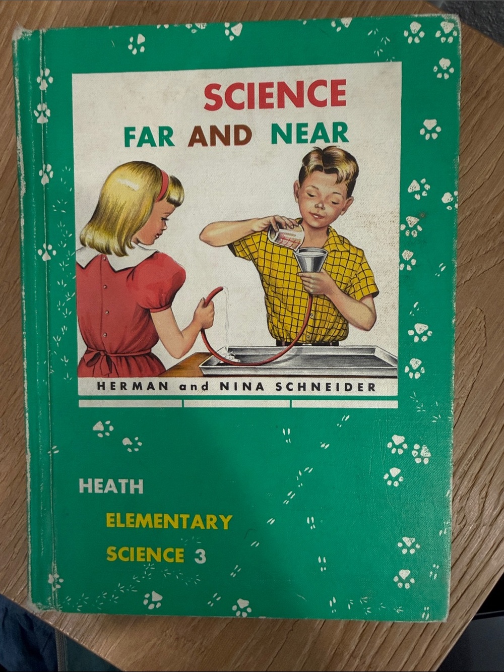 1959 Science Far and Near Vintage Elementary Science Book - Green